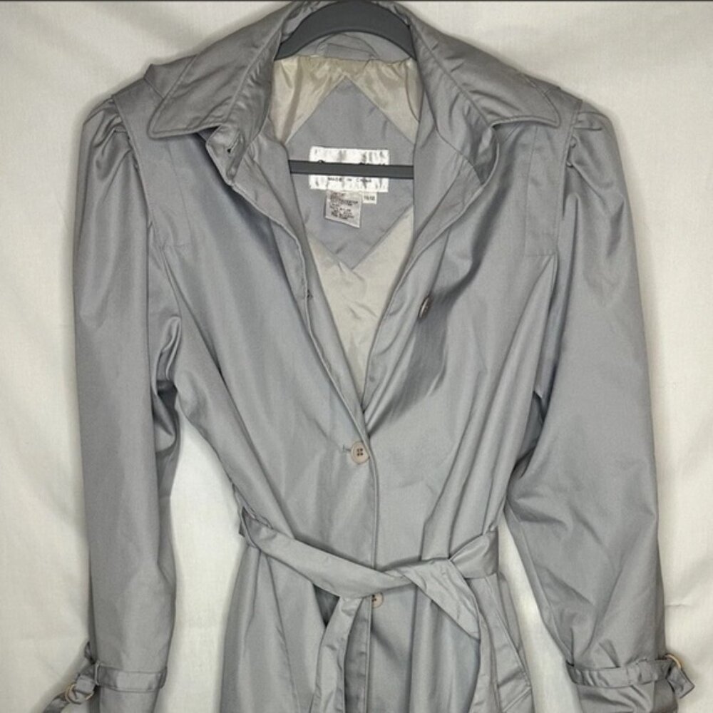 Gray Women's Trench Coat
